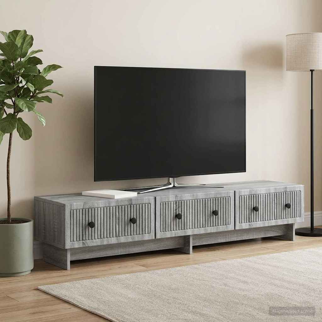 TV ormar Siva sonoma 147 x 34,5 x 30 cm Konstruirano drvo