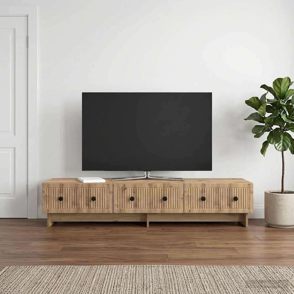 TV ormar 147 x 34,5 x 30 cm Hrast artisan Konstruirano drvo