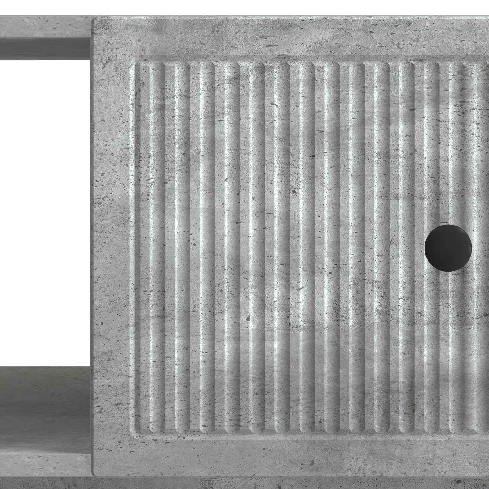 Kava Stol Betonska siva 90 x 50 x 40 cm Konstruirano drvo