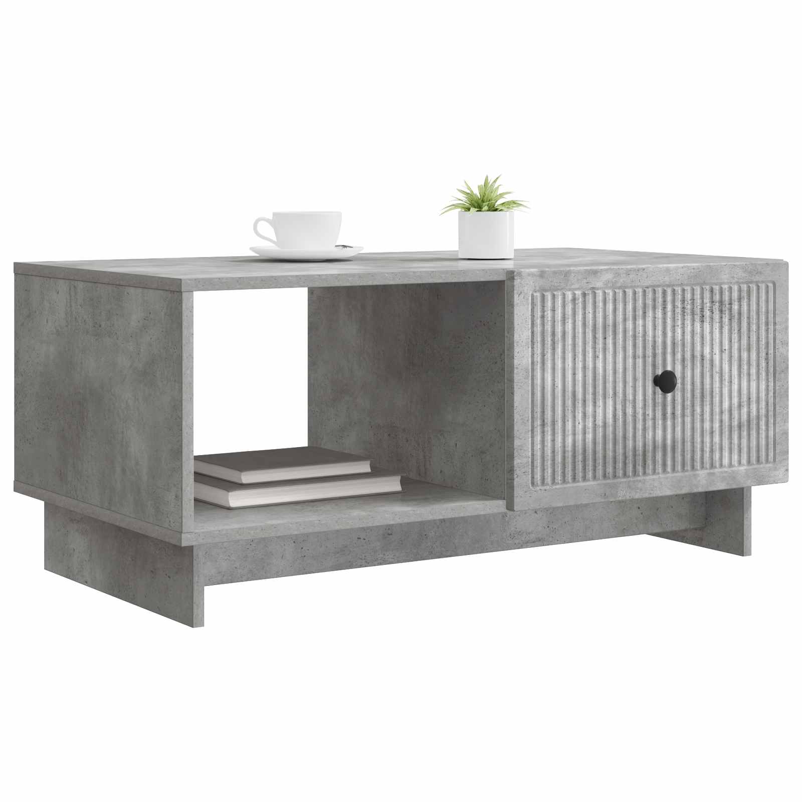Kava Stol Betonska siva 90 x 50 x 40 cm Konstruirano drvo