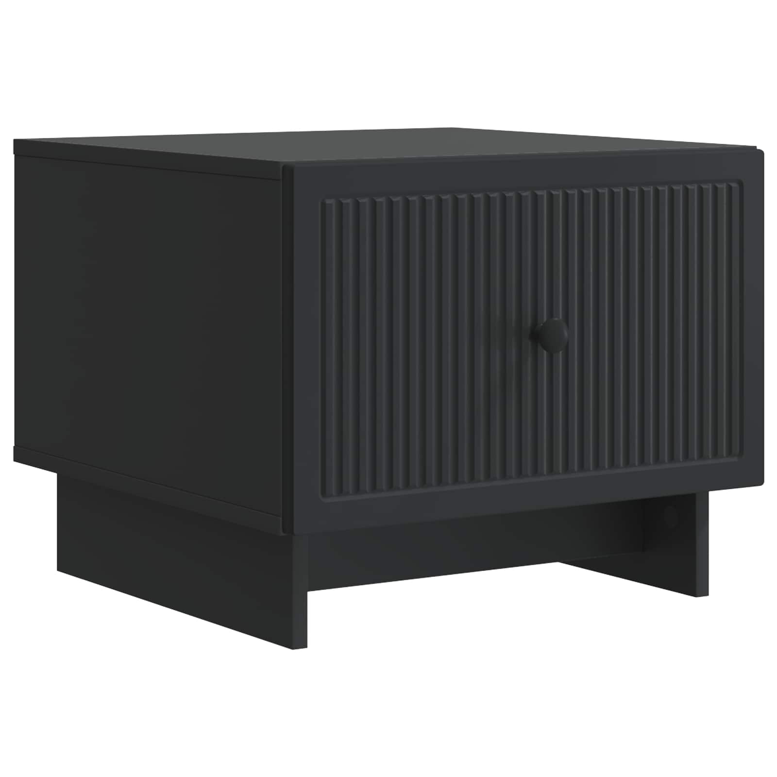 Kava Stol s ladicama Crna 49 x 50 x 40 cm Konstruirano drvo