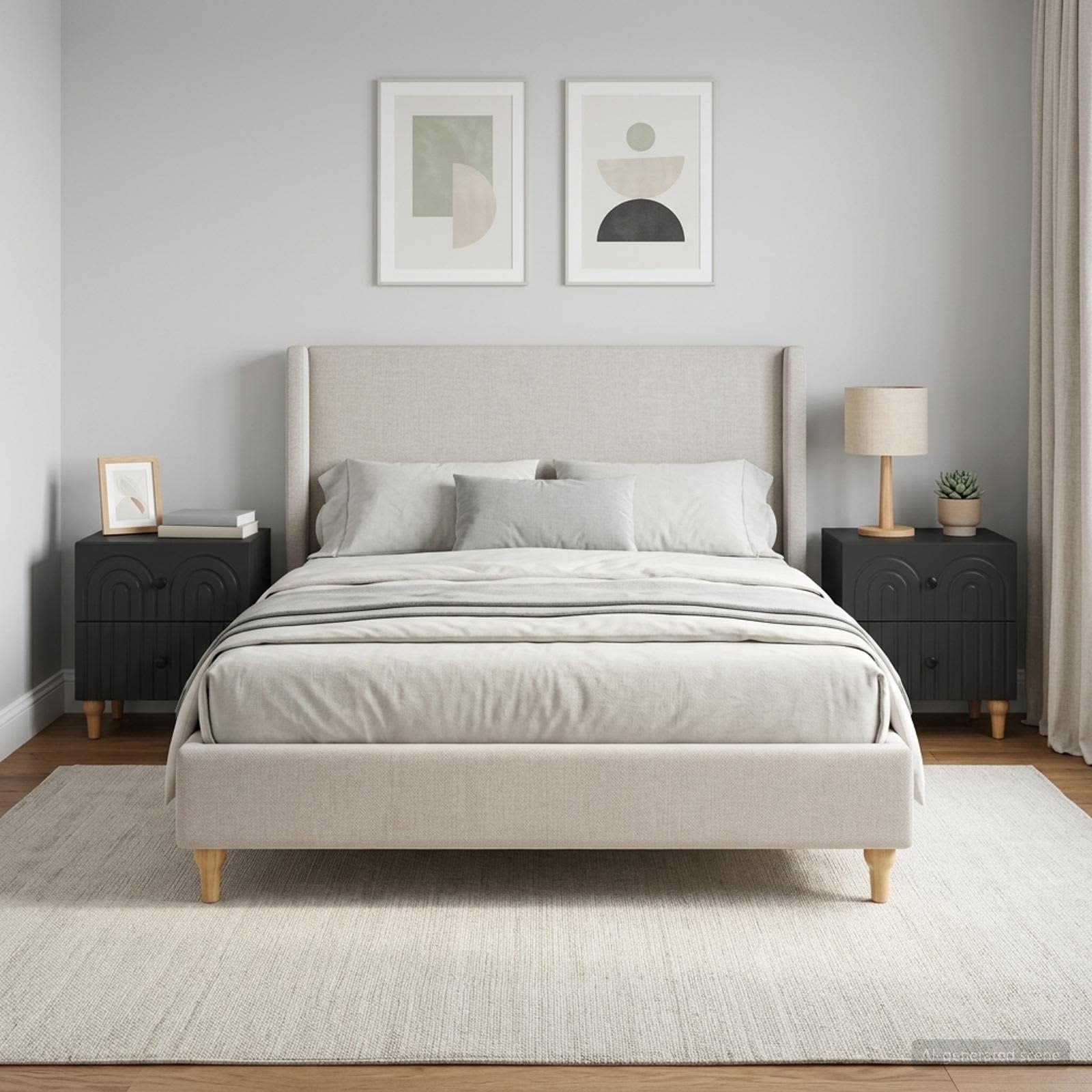 Noćni ormar 2 pcs Crna 43 x 34,5 x 48 cm Konstruirano drvo