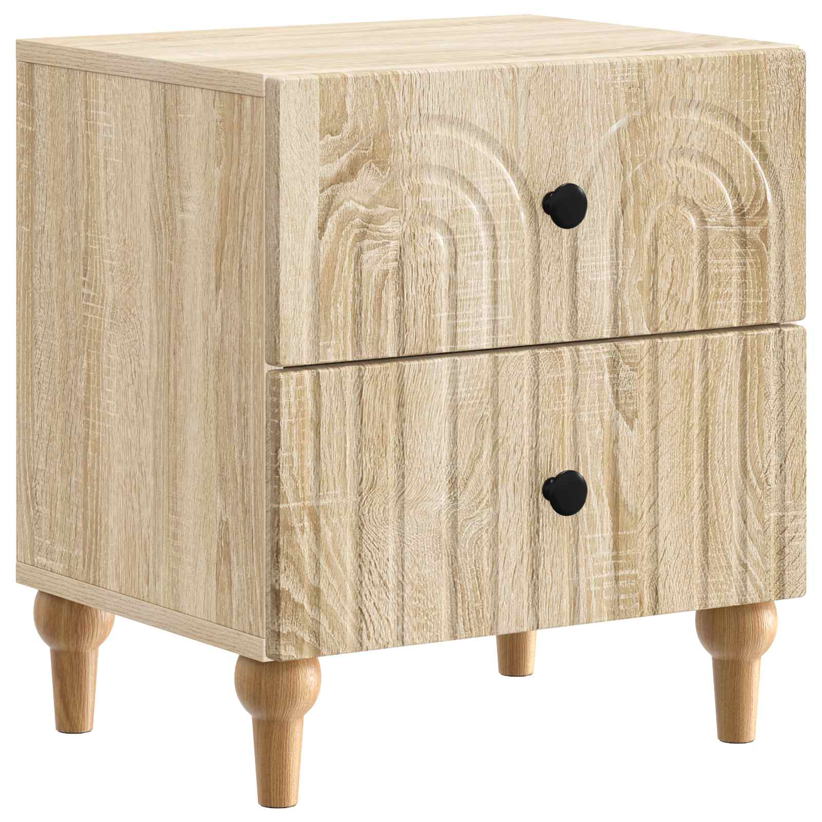 Noćni ormar s ladicama 2 pcs Hrast sonoma 43 x 34,5 x 48 cm