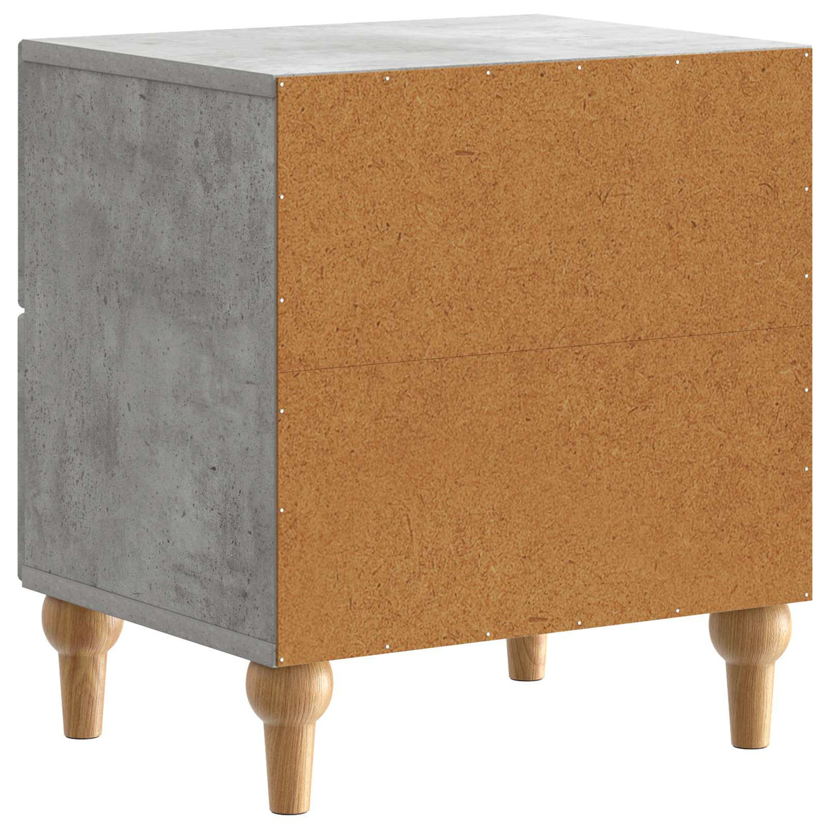 Noćni ormar s ladicama 2 pcs Betonska siva 43 x 34,5 x 48 cm