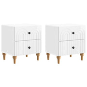 Noćni ormar 2 pcs Bijela visokog sjaja 43 x 34,5 x 48 cm