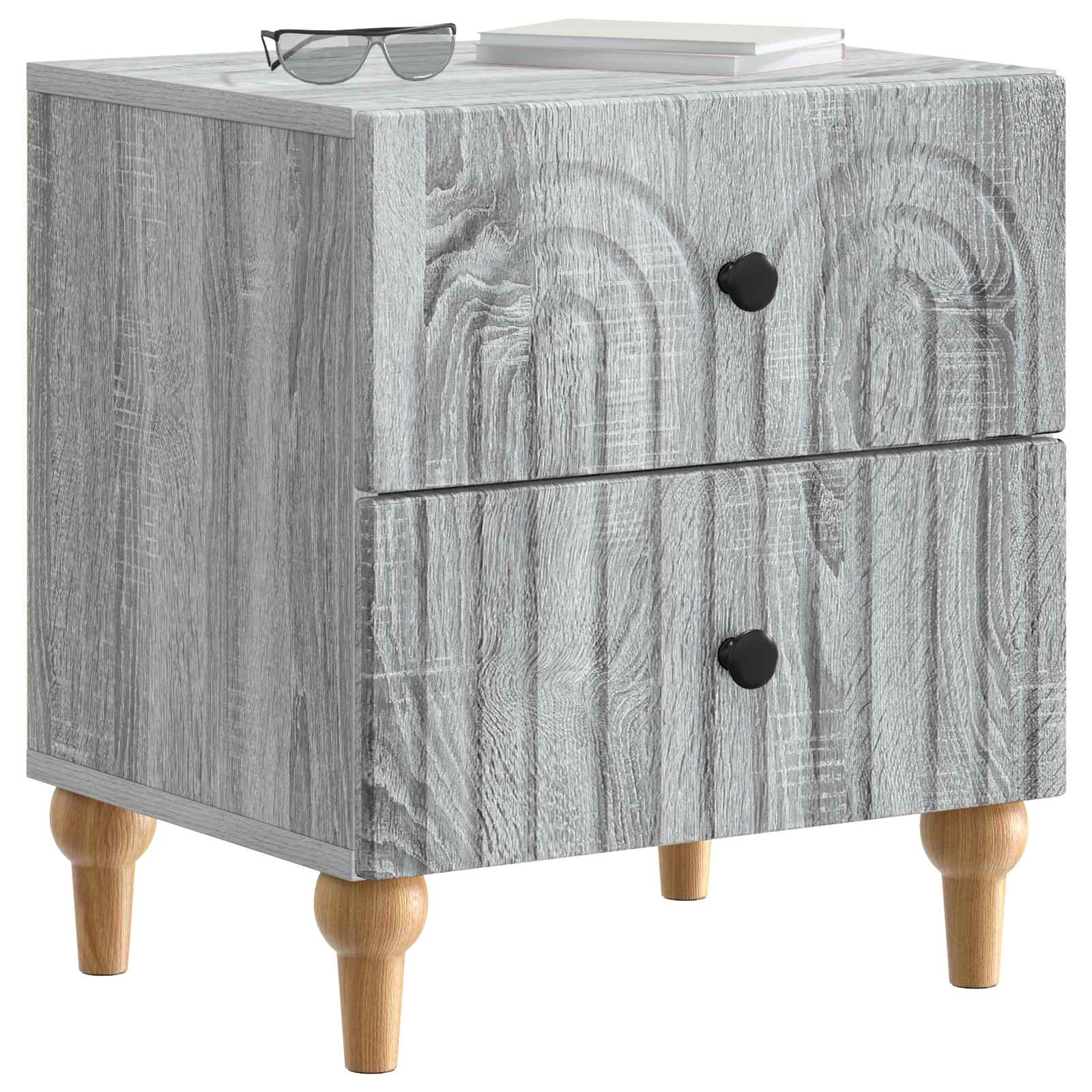 Noćni ormar Siva sonoma 43 x 34,5 x 48 cm Konstruirano drvo