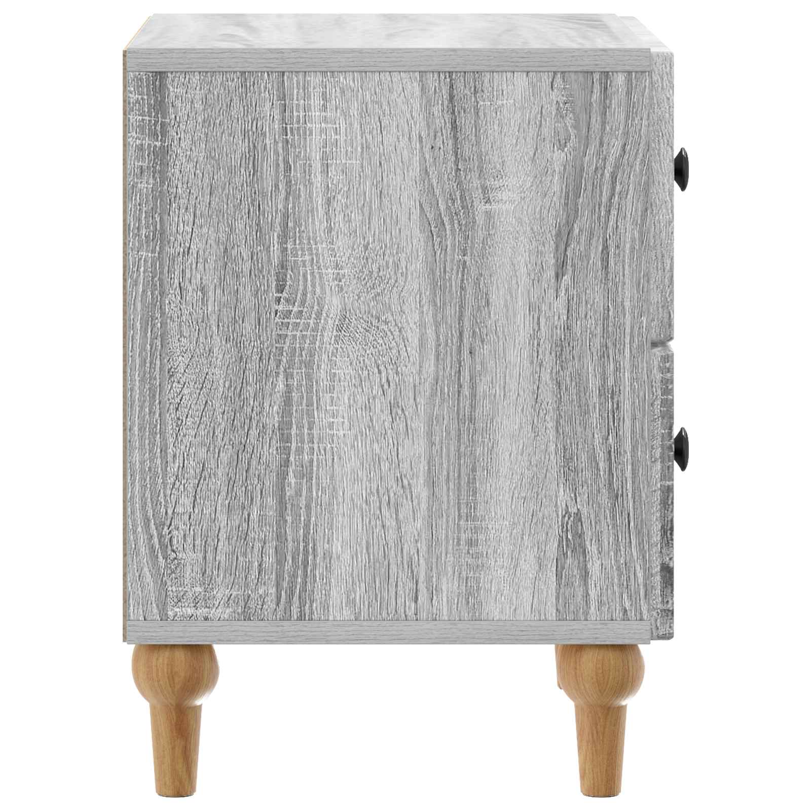 Noćni ormar s ladicama 2 pcs Siva sonoma 43 x 34,5 x 48 cm