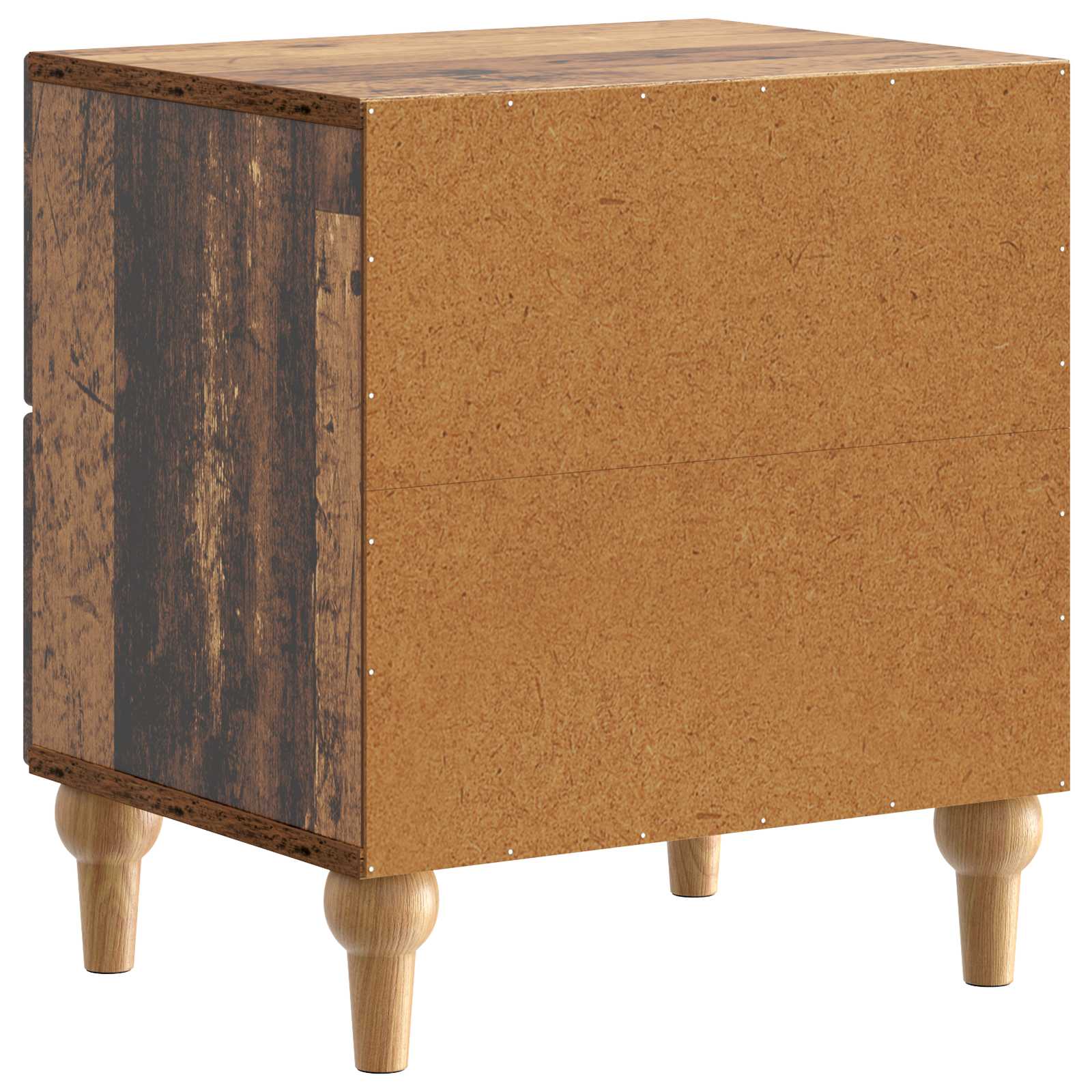 Noćni ormar s ladicama 2 pcs Staro drvo 43 x 34,5 x 48 cm