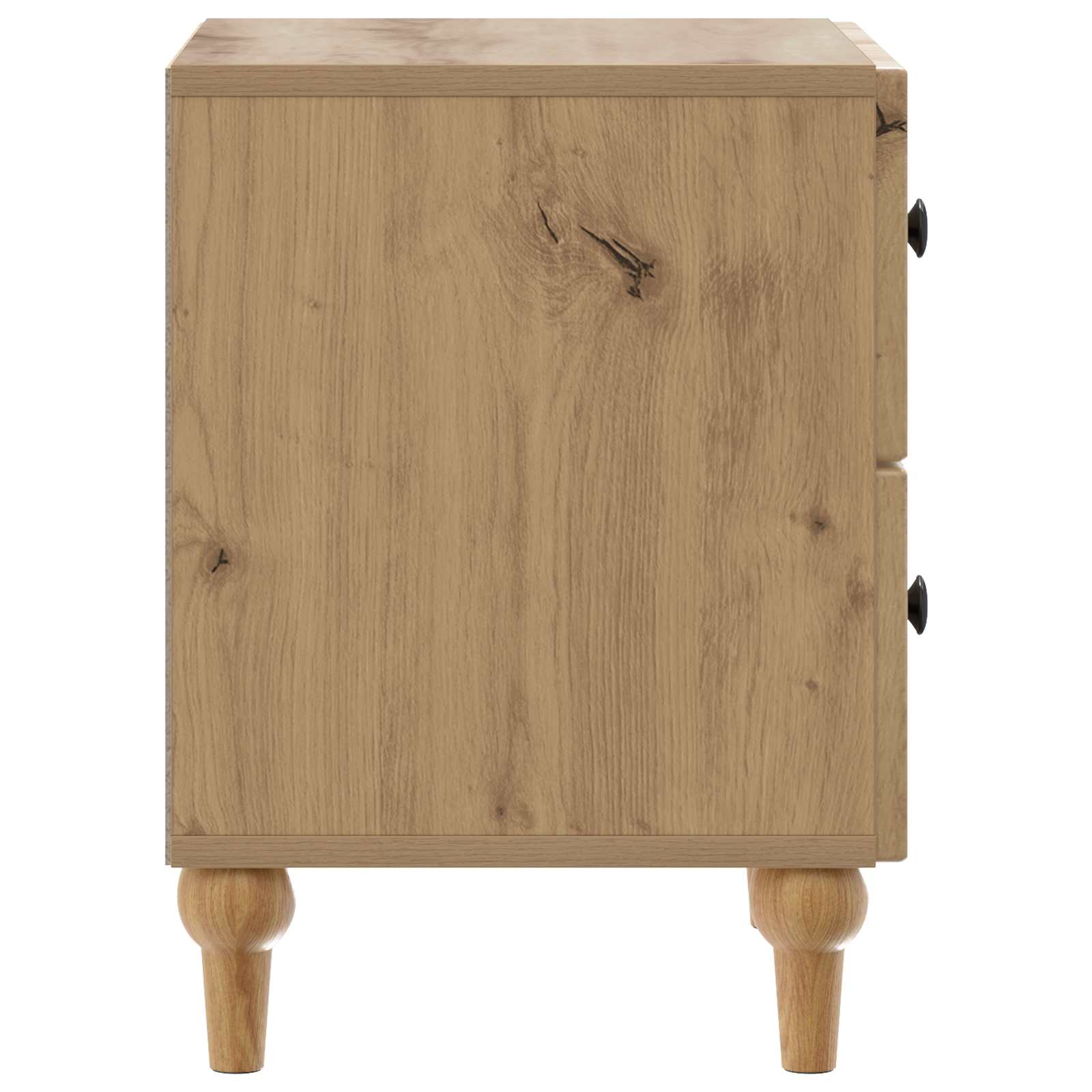 Noćni ormar s ladicama 2 pcs Hrast artisan 43 x 34,5 x 48 cm