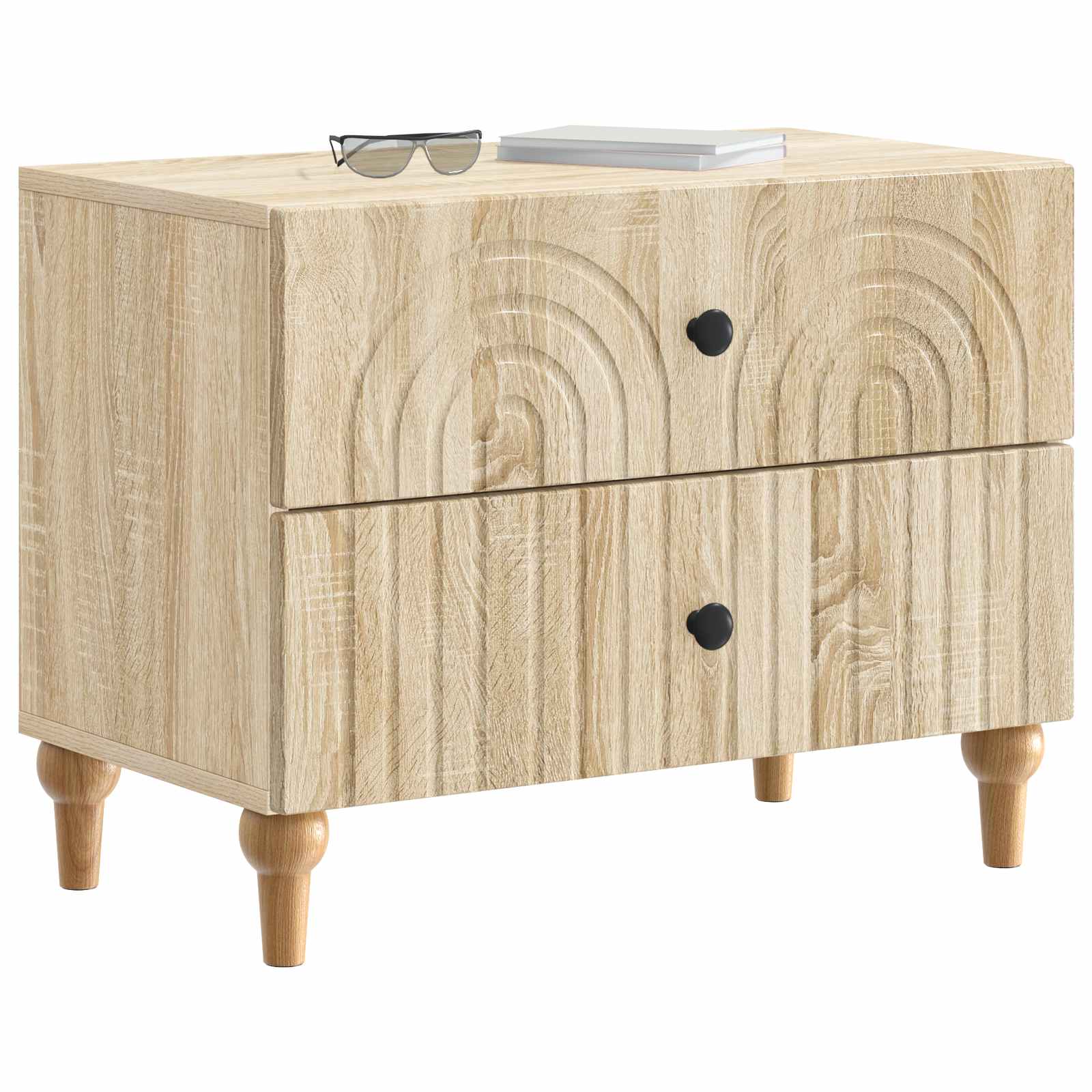 Noćni ormar Hrast sonoma 62 x 34,5 x 48 cm Konstruirano drvo