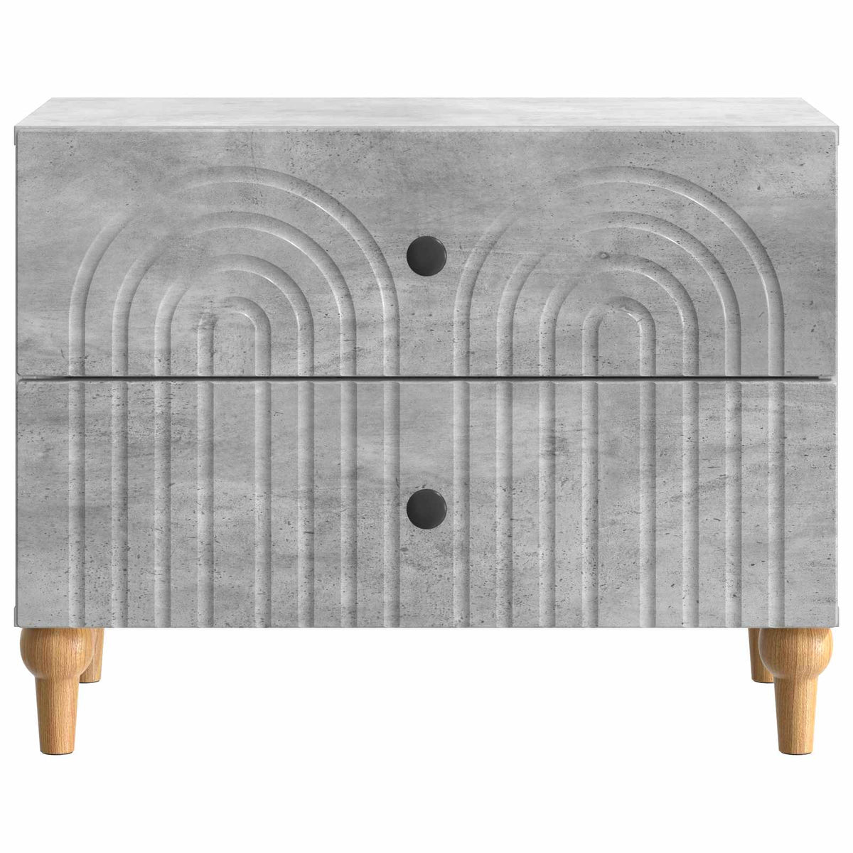 Noćni ormar Betonska siva 62 x 34,5 x 48 cm Konstruirano drvo