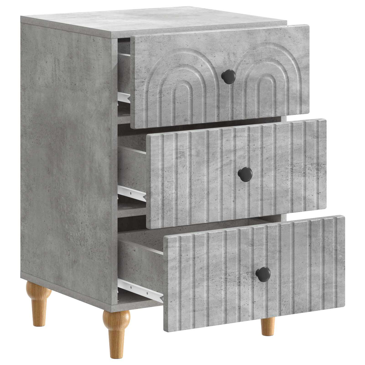 Noćni ormar s ladicama 43x 41 x 66,5 cm Konstruirano drvo
