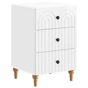 Noćni ormar s ladicama Bijela visokog sjaja 43x 41 x 66,5 cm