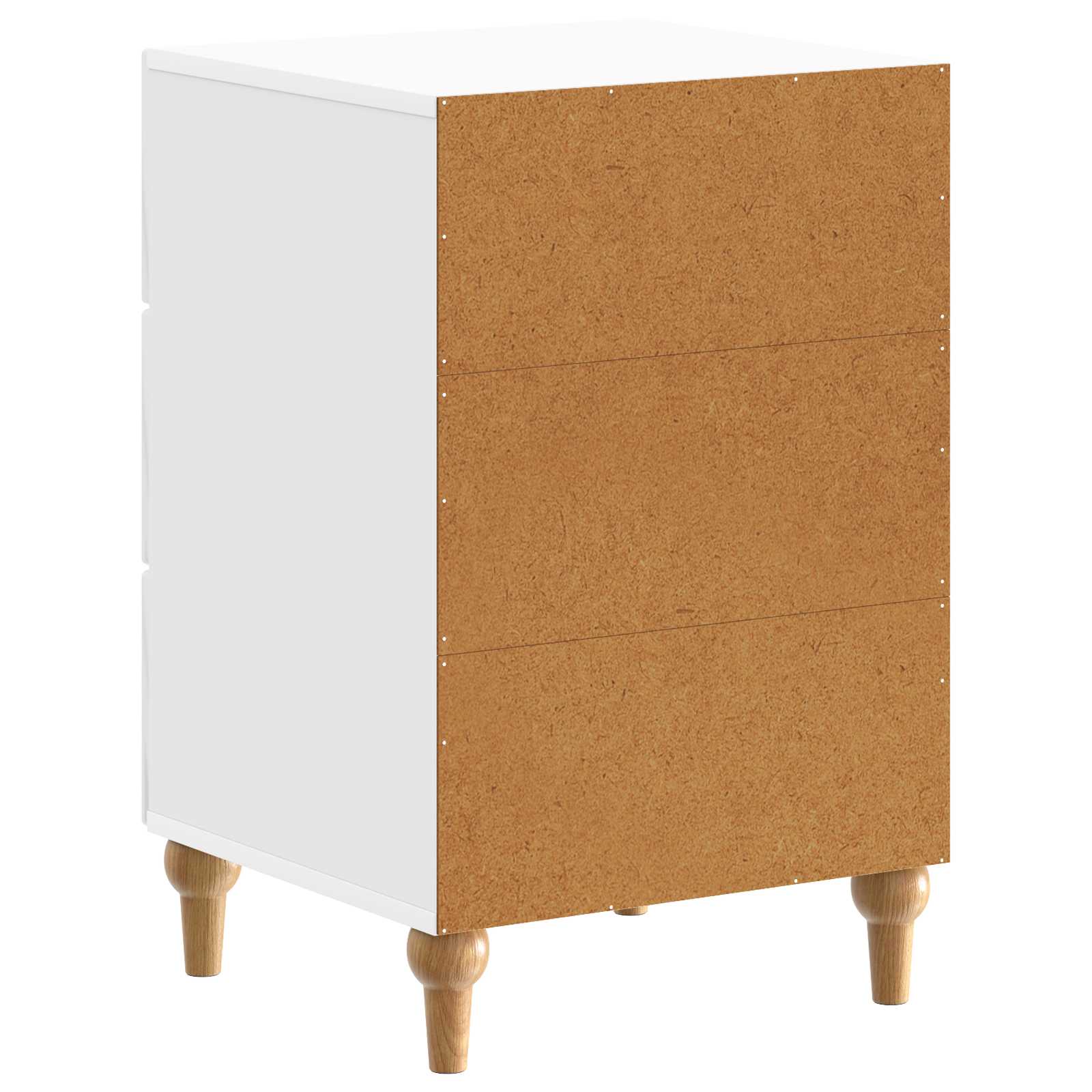 Noćni ormar s ladicama Bijela visokog sjaja 43x 41 x 66,5 cm