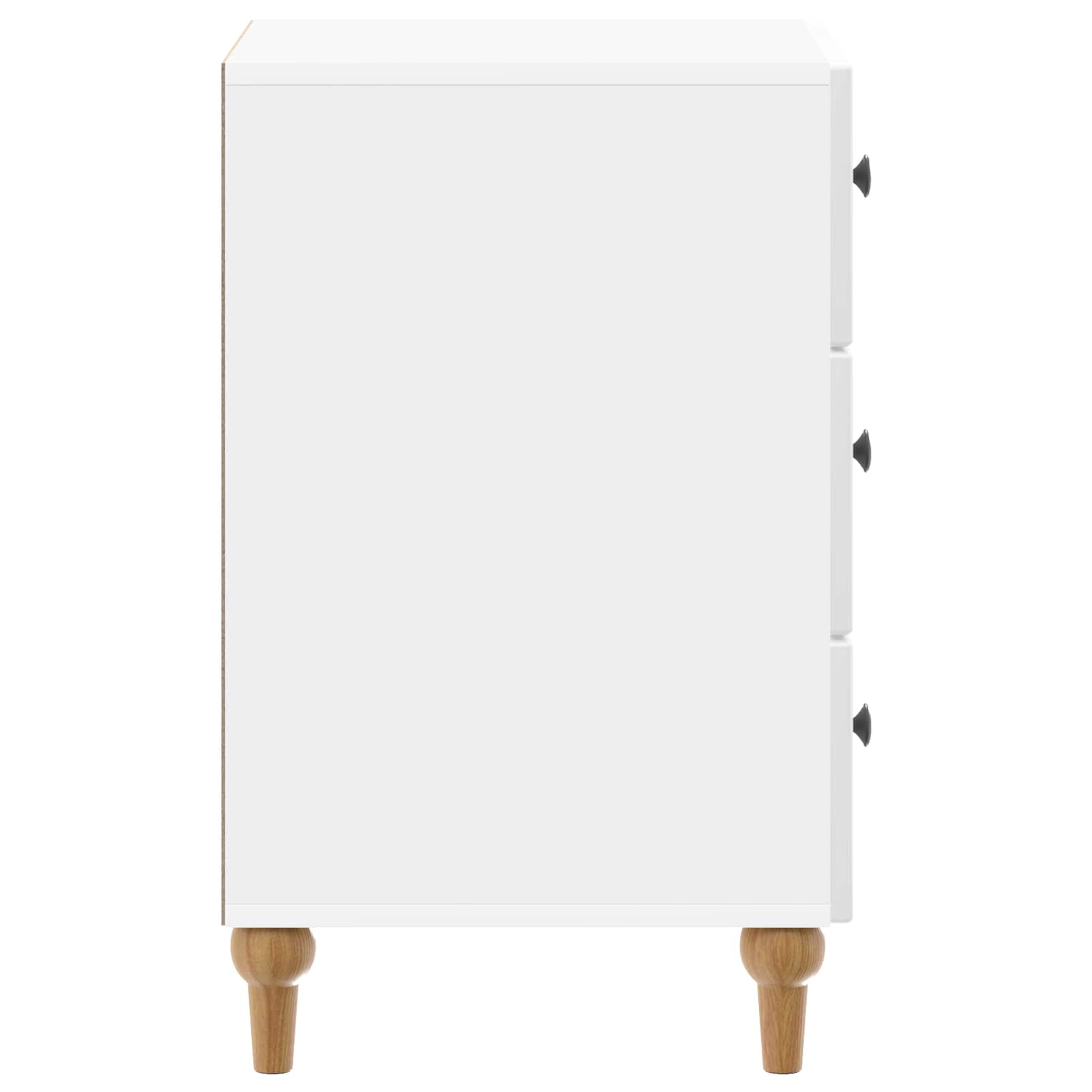 Noćni ormar s ladicama Bijela visokog sjaja 43x 41 x 66,5 cm