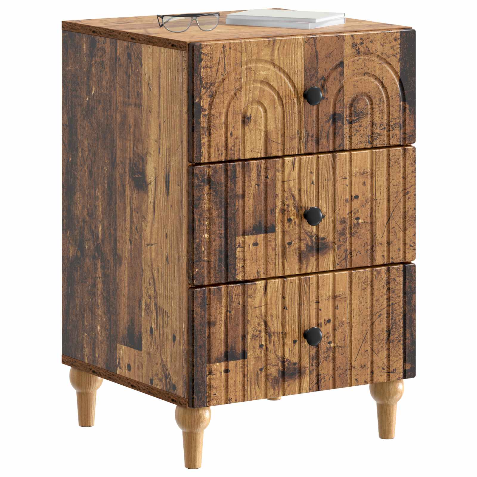 Noćni ormar Staro drvo 43x 41 x 66,5 cm Konstruirano drvo