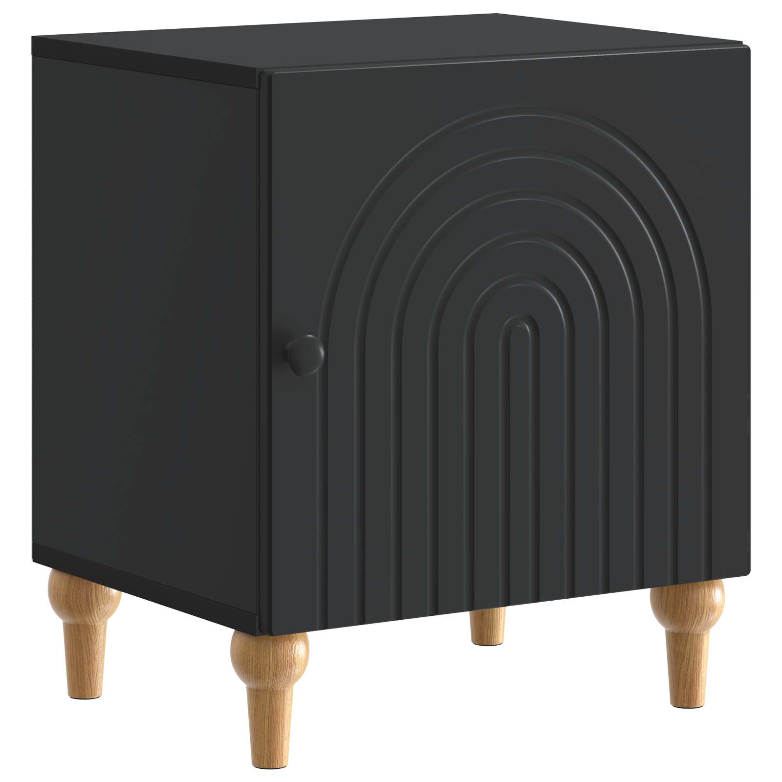 Noćni ormar 2 pcs Crna 43 x 34,5 x 50 cm Konstruirano drvo