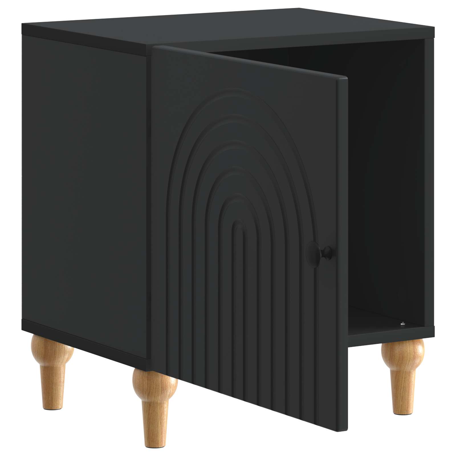 Noćni ormar 2 pcs Crna 43 x 34,5 x 50 cm Konstruirano drvo