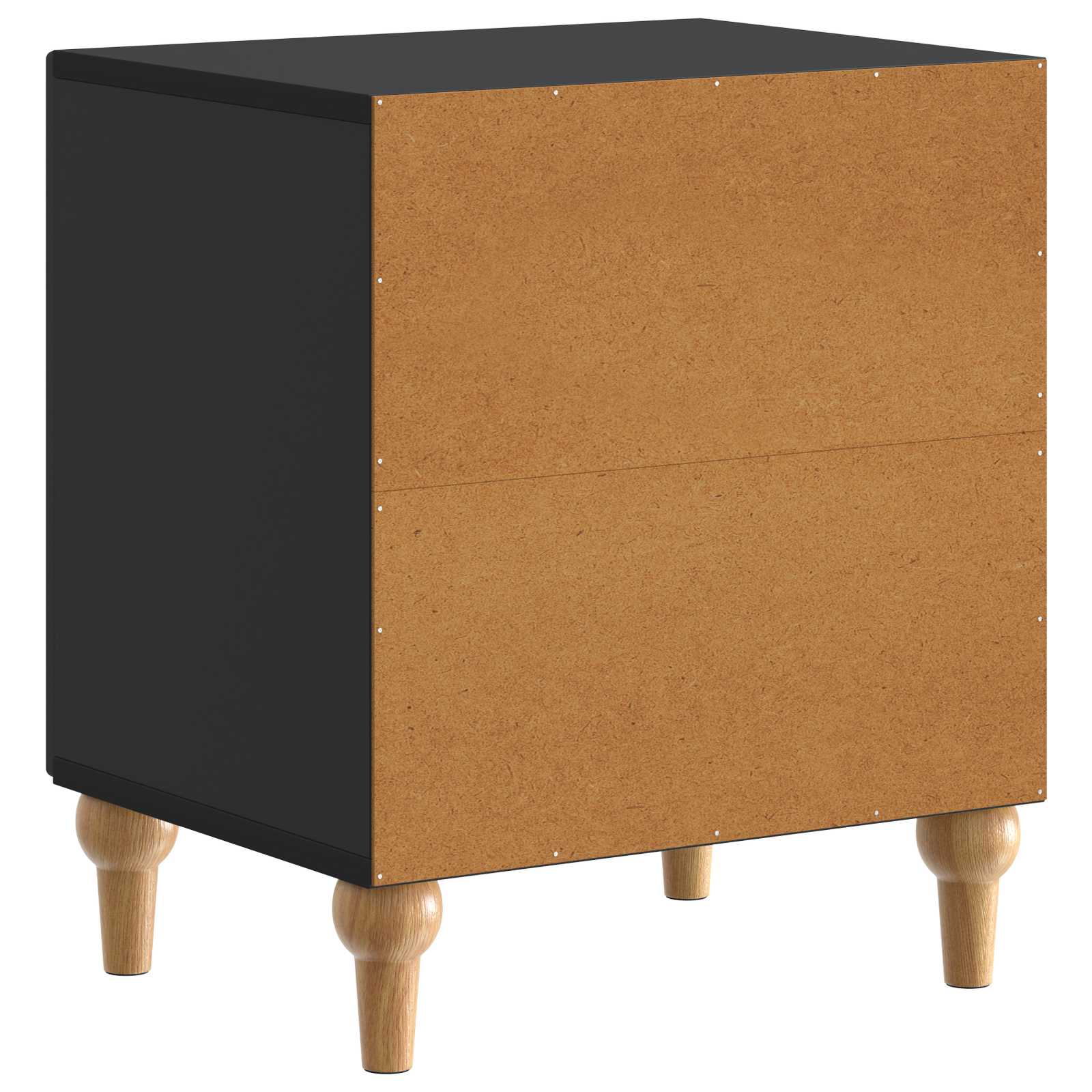 Noćni ormar 2 pcs Crna 43 x 34,5 x 50 cm Konstruirano drvo