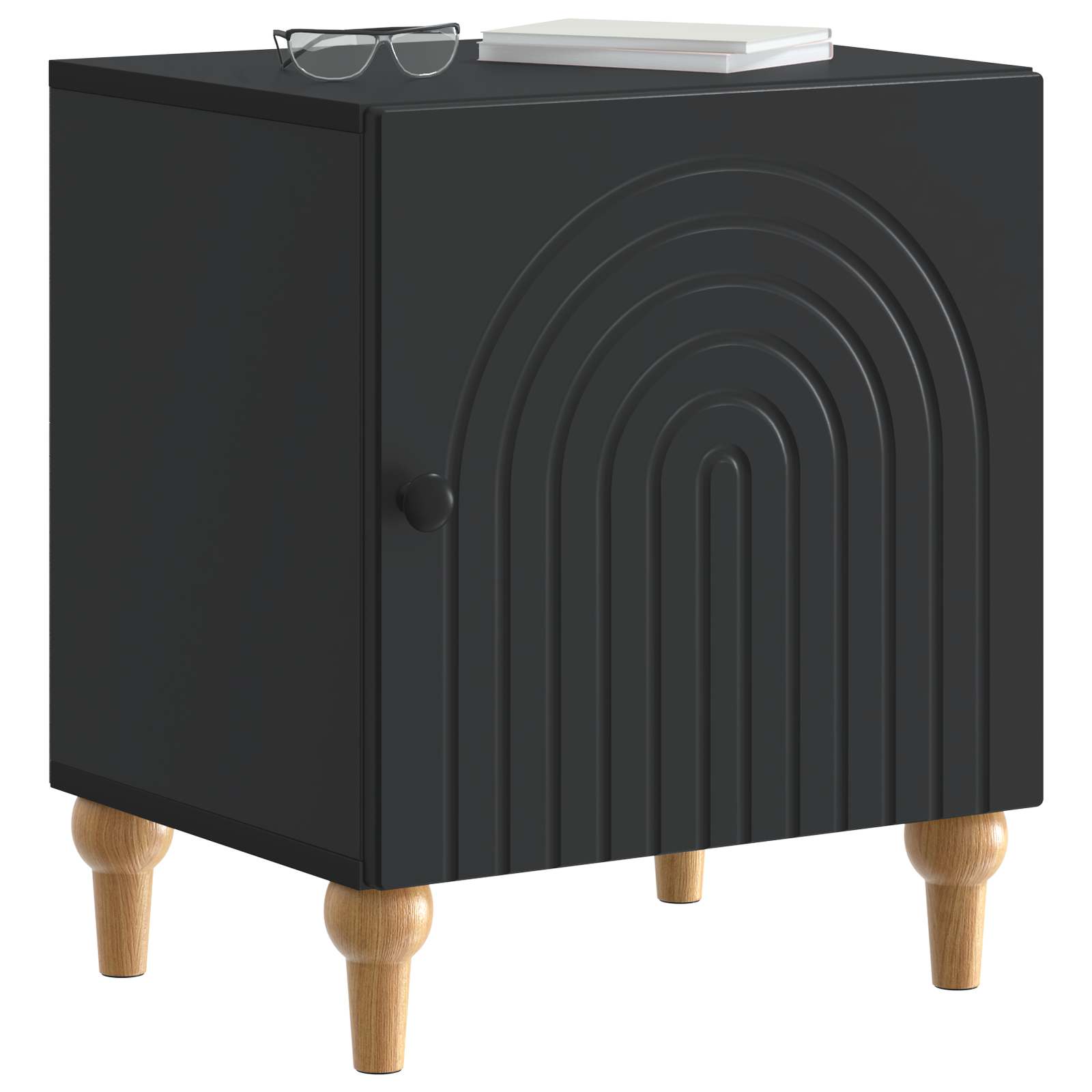 Noćni ormar 2 pcs Crna 43 x 34,5 x 50 cm Konstruirano drvo