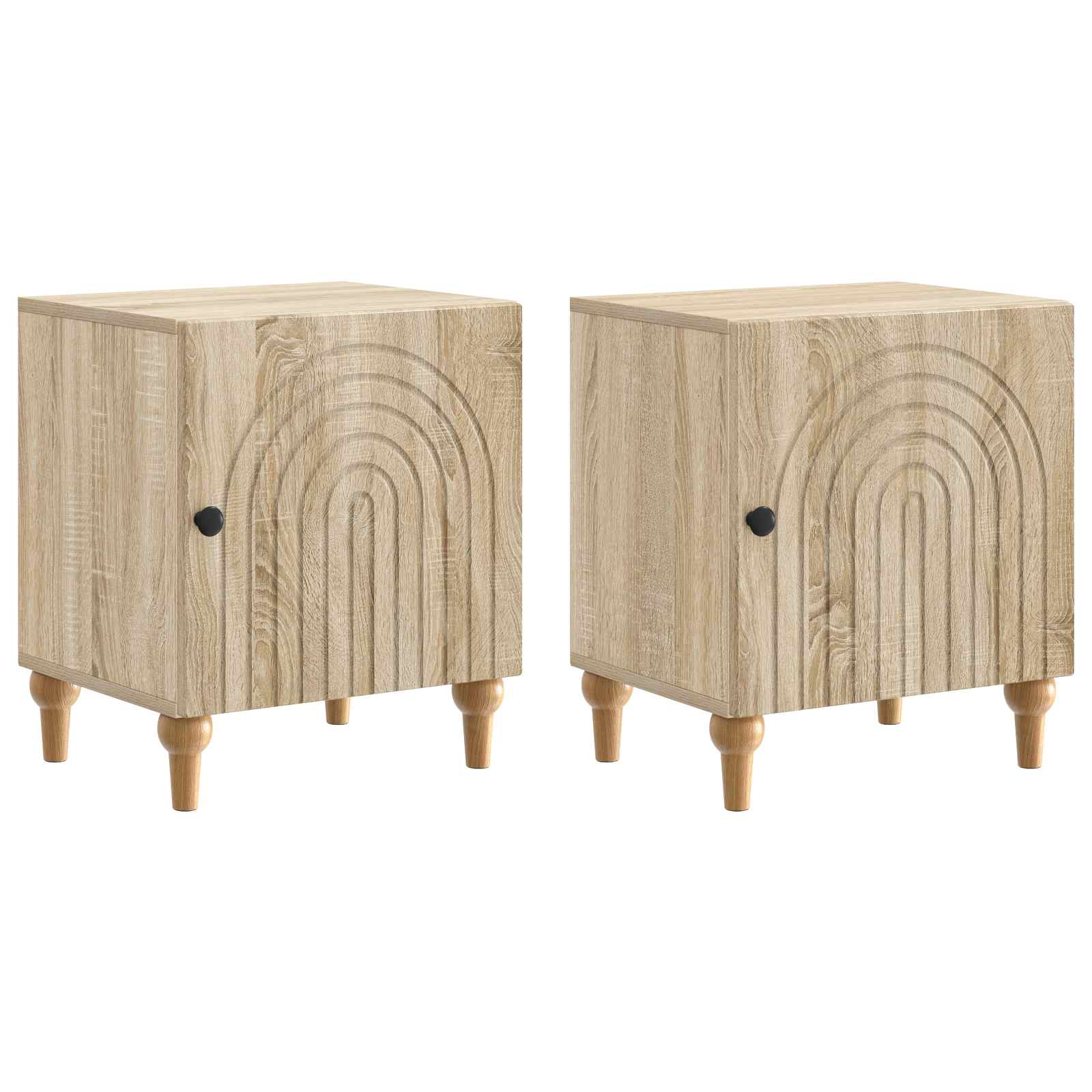 Noćni ormar 2 pcs Hrast sonoma 43 x 34,5 x 50 cm