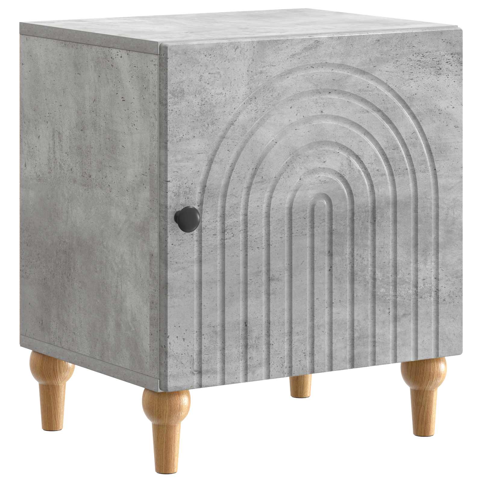 Noćni ormar Betonska siva 43 x 34,5 x 50 cm Konstruirano drvo