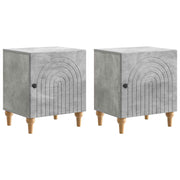 Noćni ormar 2 pcs Betonska siva 43 x 34,5 x 50 cm