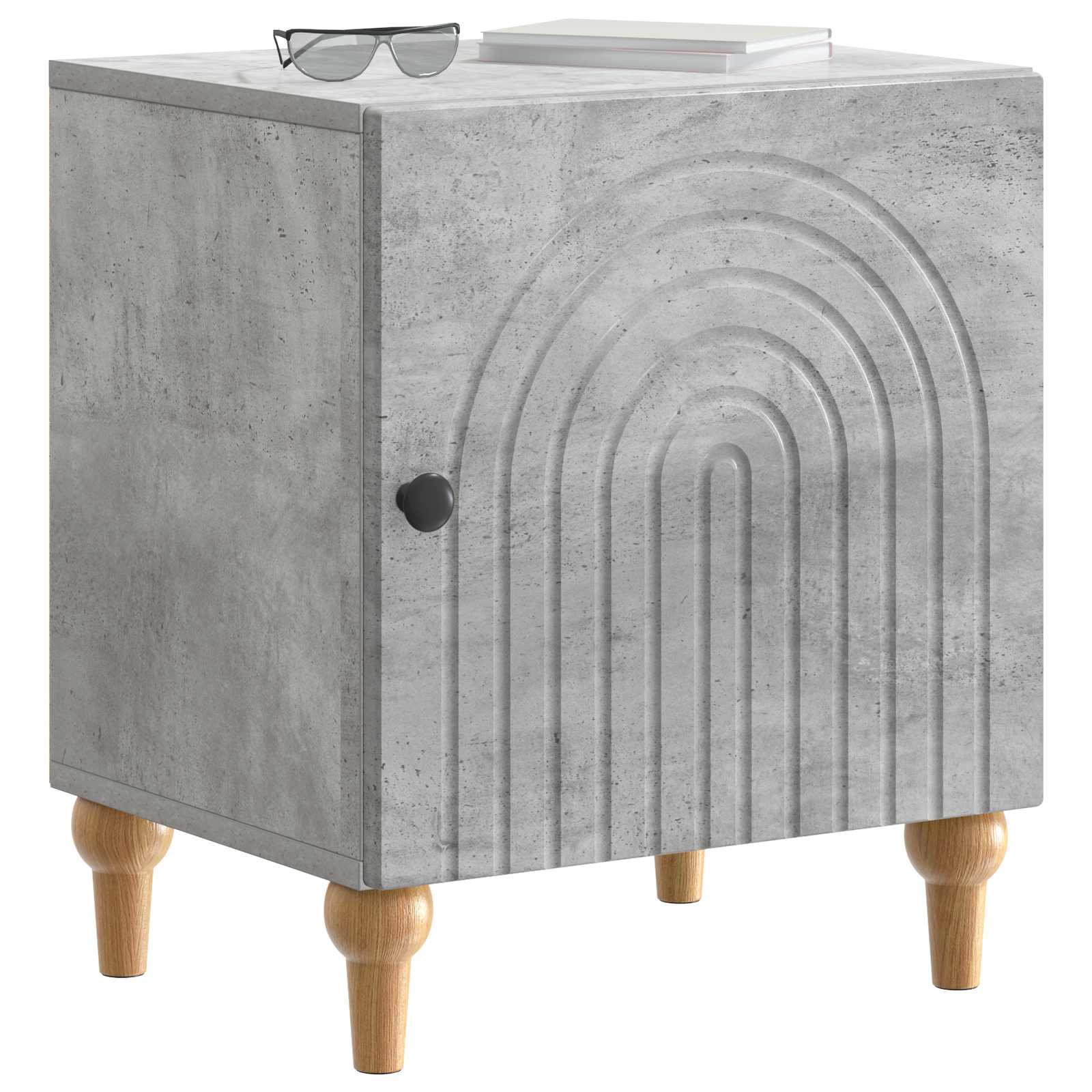 Noćni ormar 2 pcs Betonska siva 43 x 34,5 x 50 cm