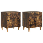 Noćni ormar 2 pcs Dimljeni hrast 43 x 34,5 x 50 cm