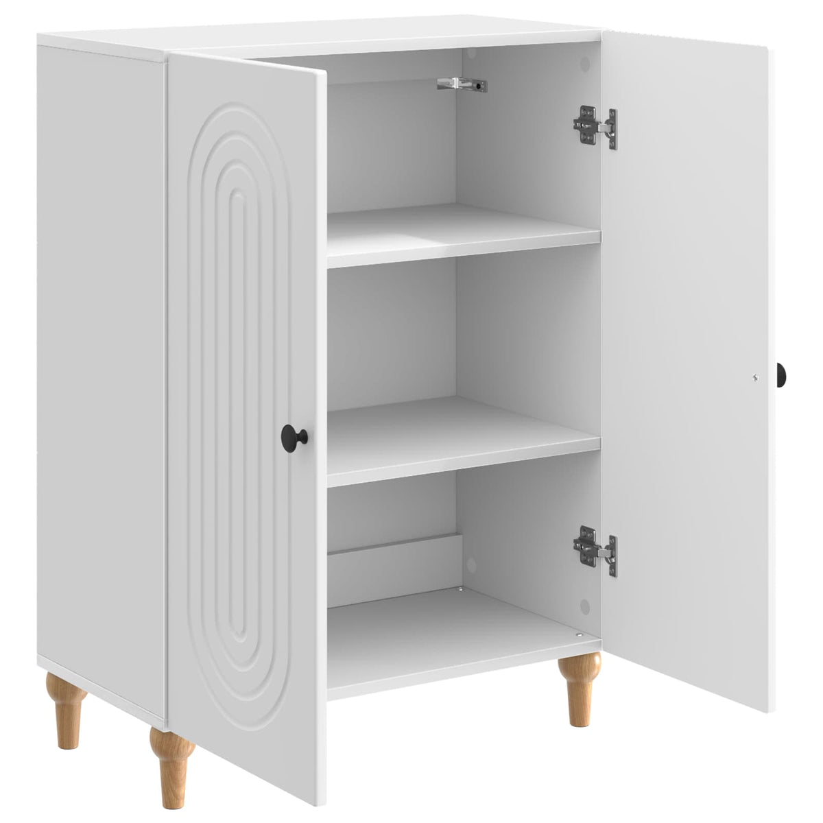Kreveta Bijela visokog sjaja 66 x 34,5 x 90 cm
