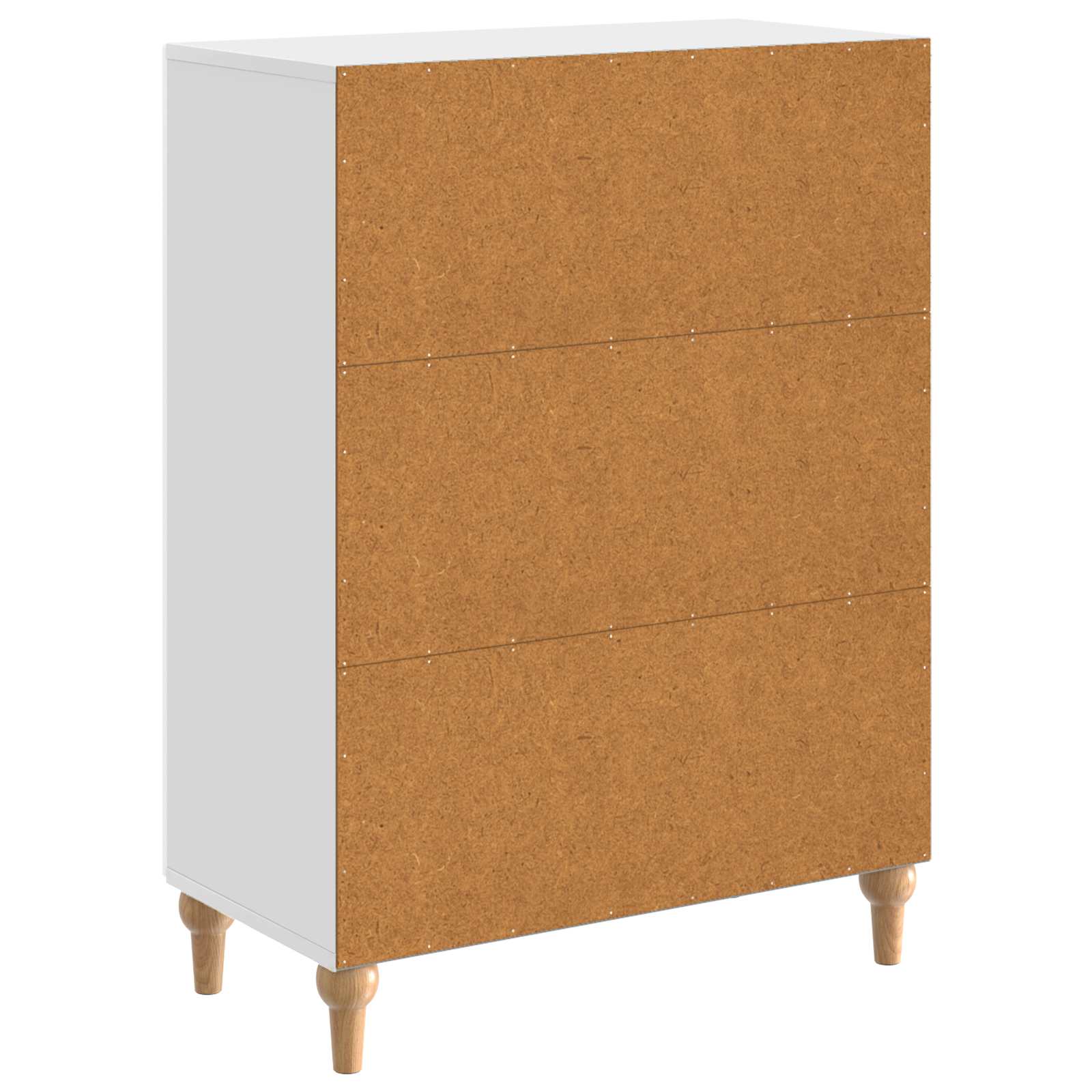Kreveta Bijela visokog sjaja 66 x 34,5 x 90 cm