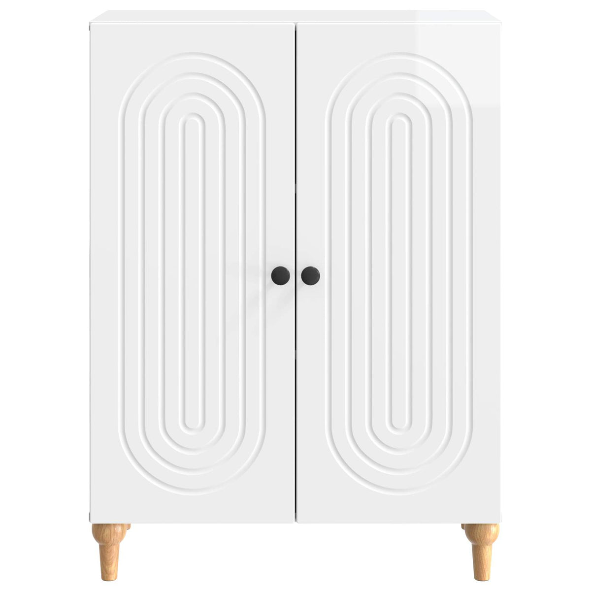 Kreveta Bijela visokog sjaja 66 x 34,5 x 90 cm