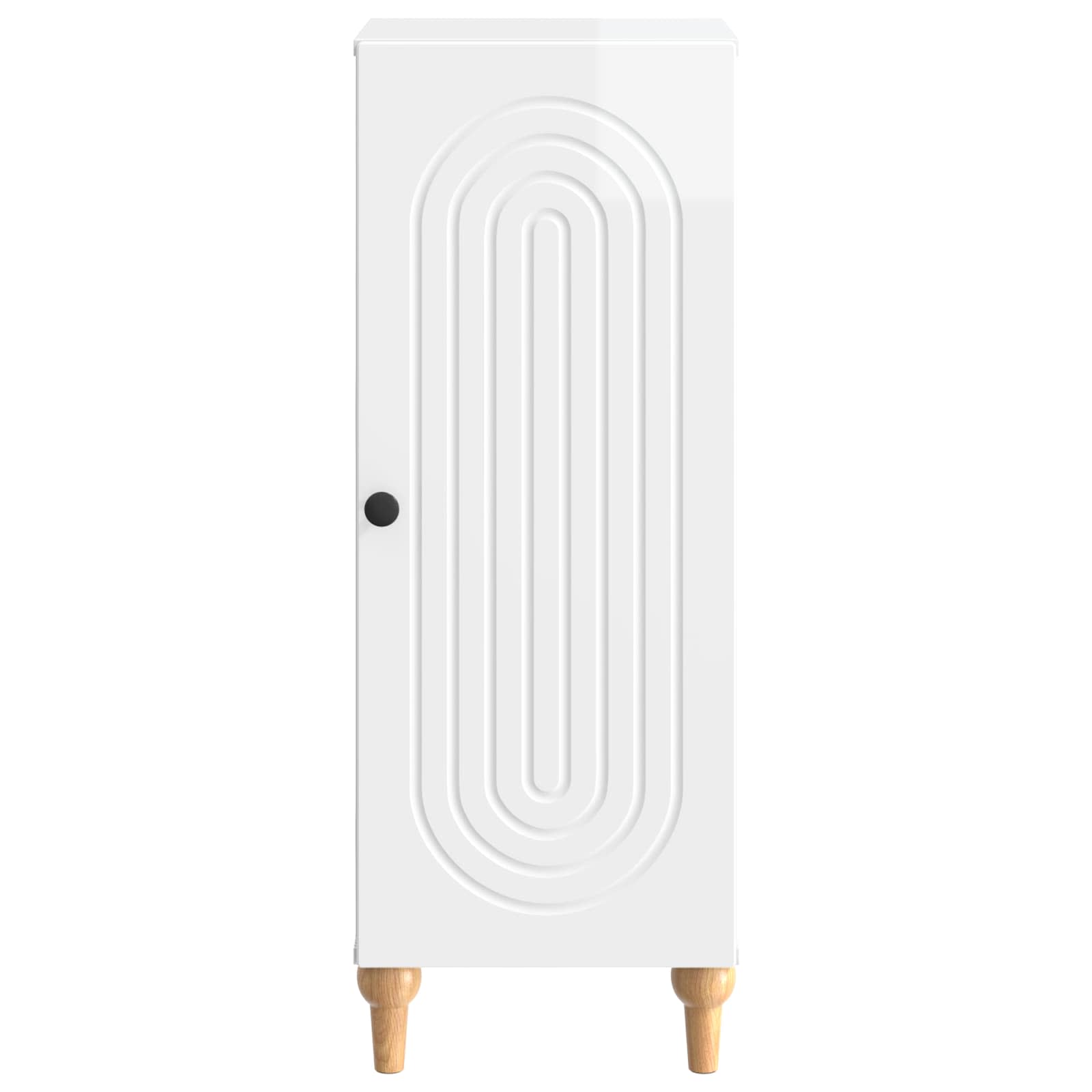 Kreveta Bijela visokog sjaja 33 x 34,5 x 90 cm