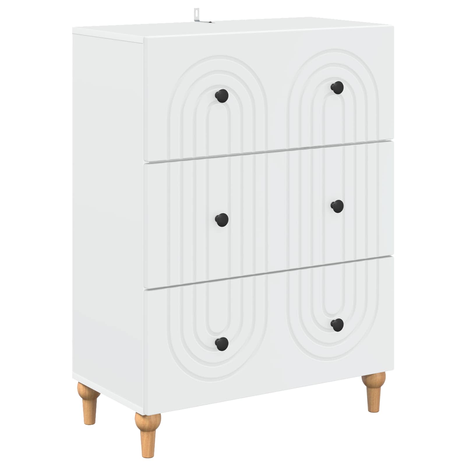 Ormar s ladicama Bijela 66 x 34,5 x 90 cm Konstruirano drvo