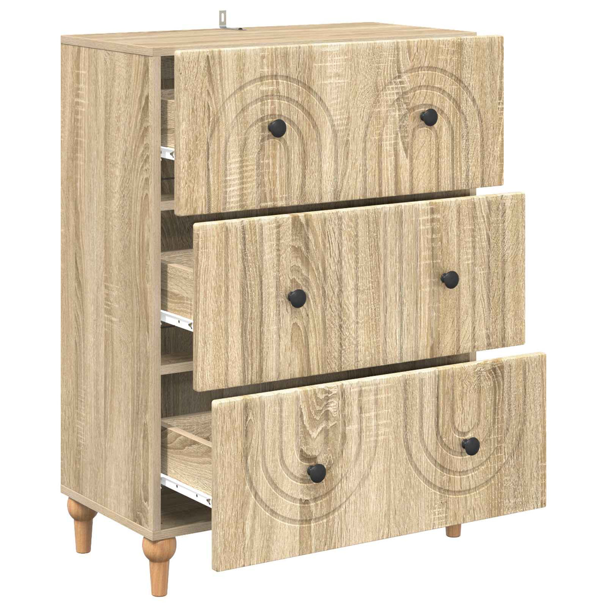 Ormar s ladicama Hrast sonoma 66 x 34,5 x 90 cm