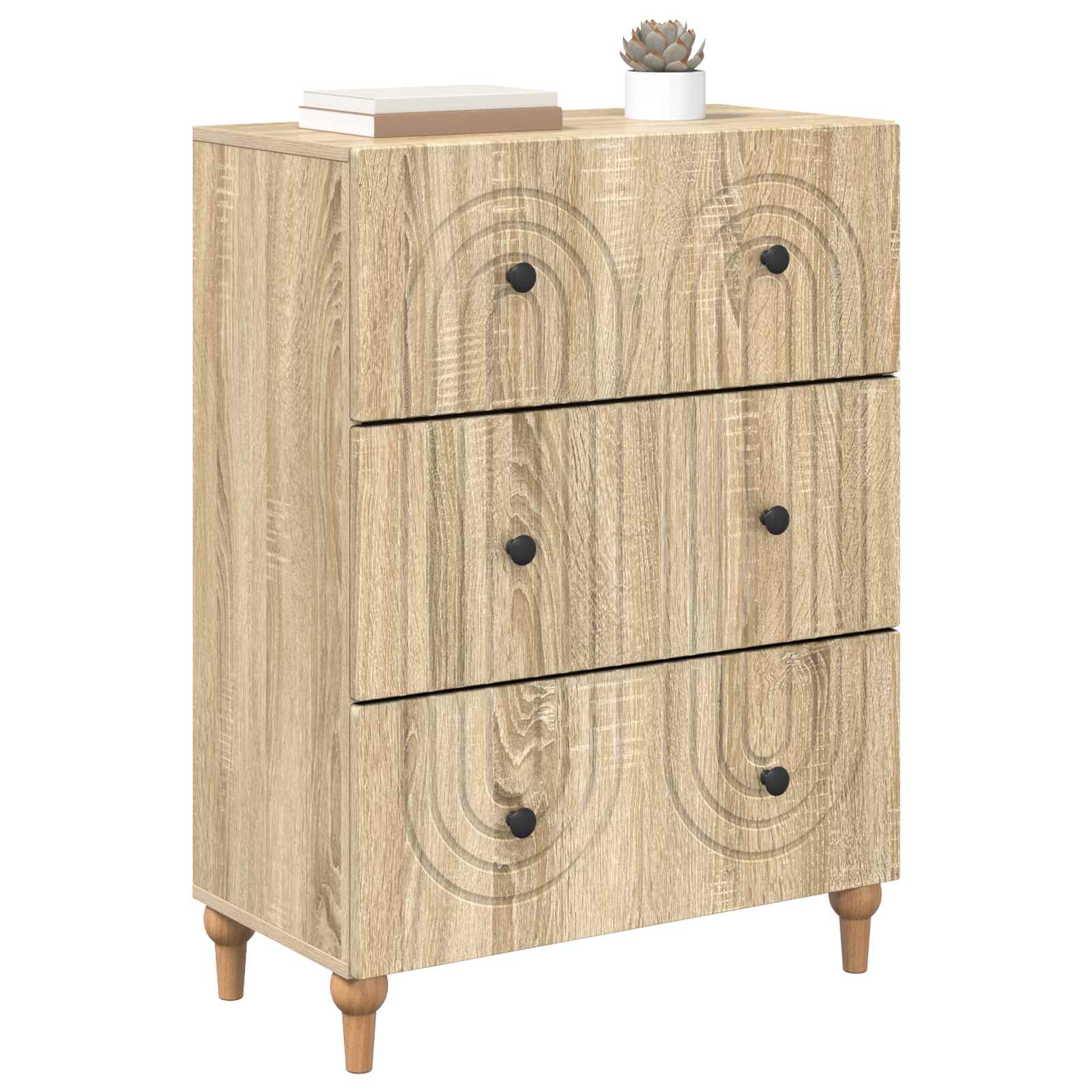 Ormar s ladicama Hrast sonoma 66 x 34,5 x 90 cm
