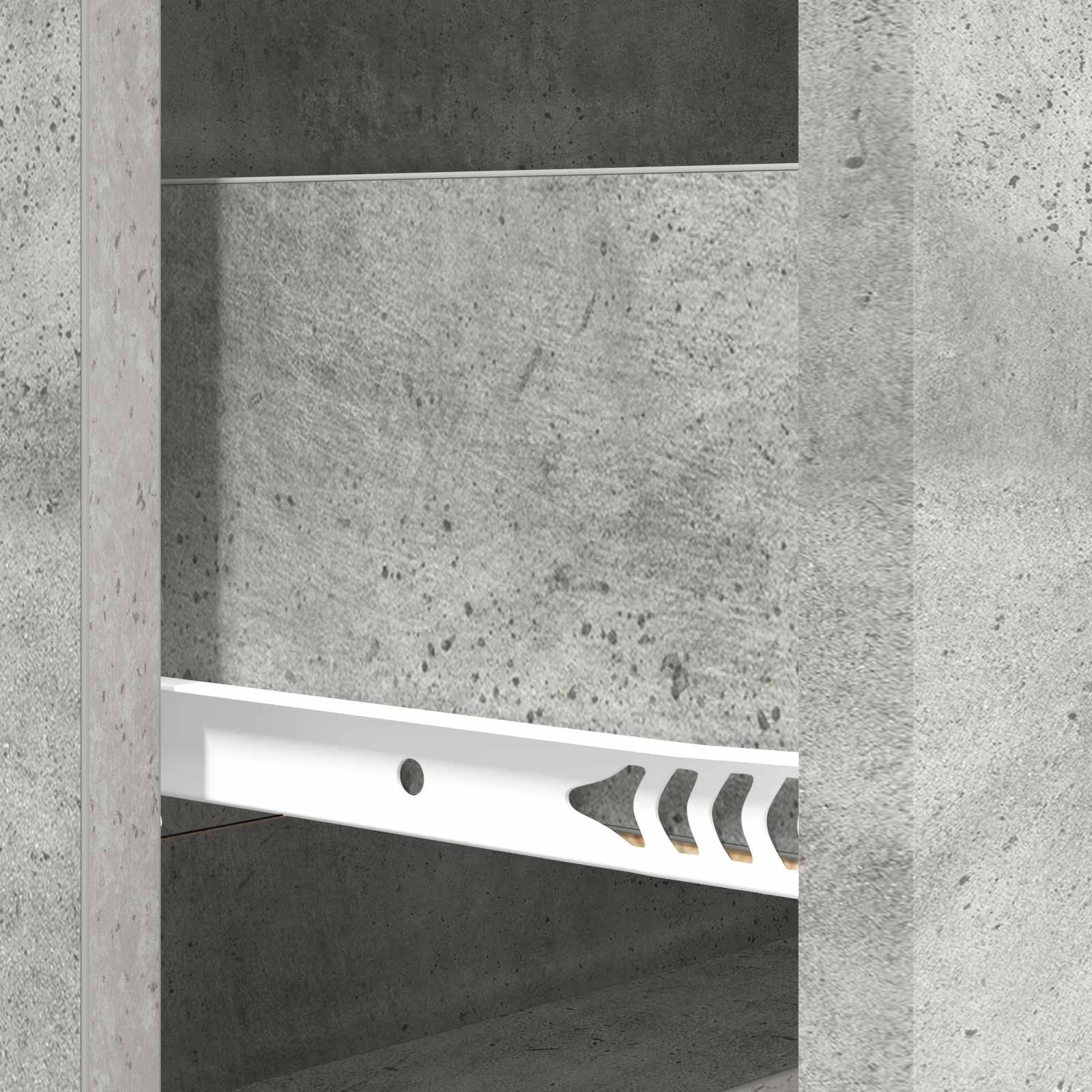 Ormar s ladicama Betonska siva 66 x 34,5 x 90 cm