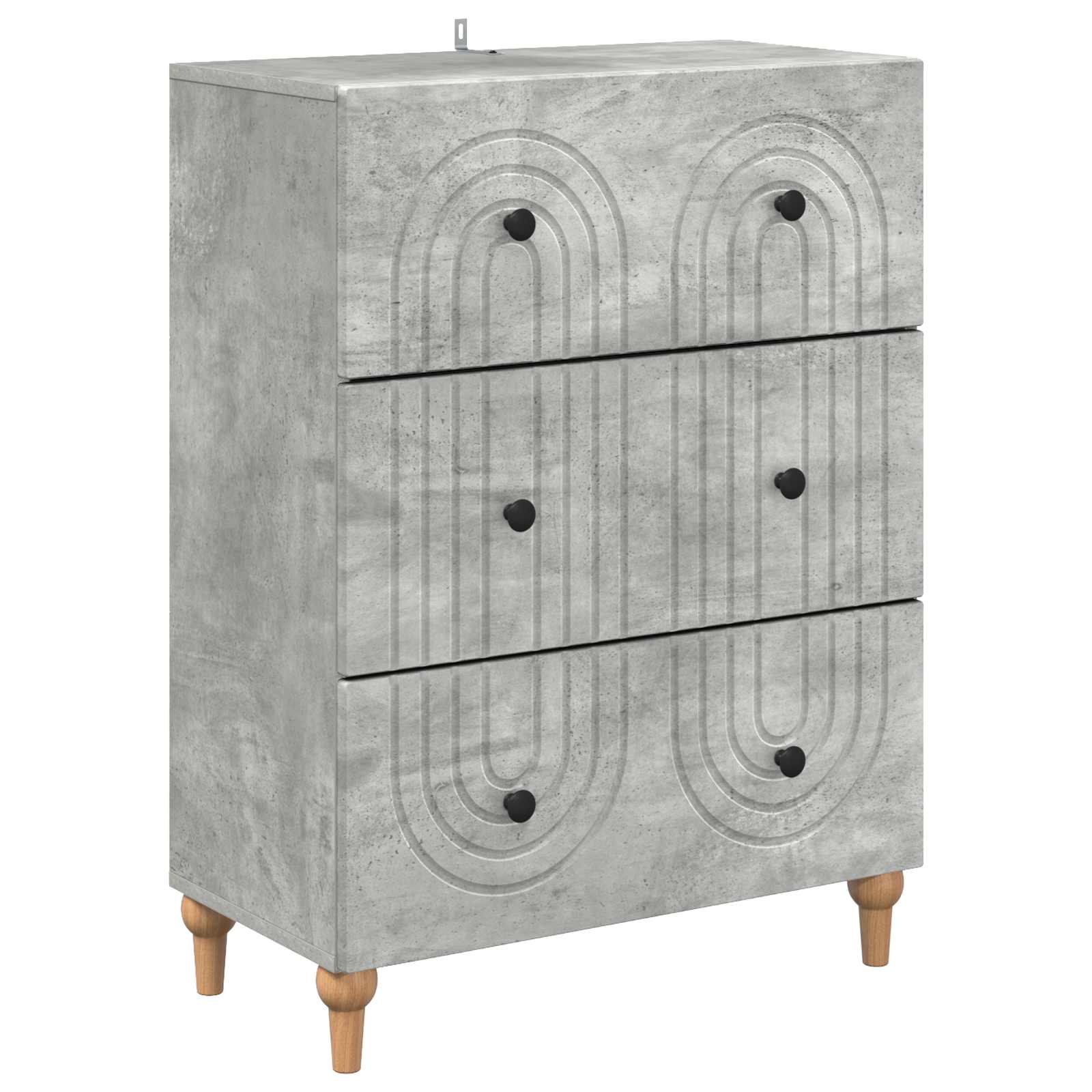 Ormar s ladicama Betonska siva 66 x 34,5 x 90 cm