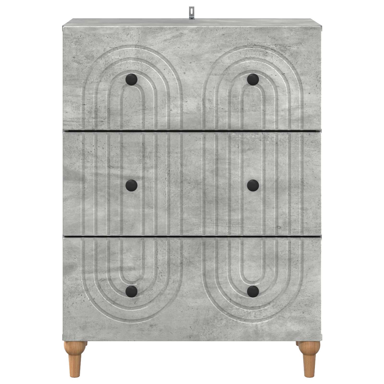 Ormar s ladicama Betonska siva 66 x 34,5 x 90 cm