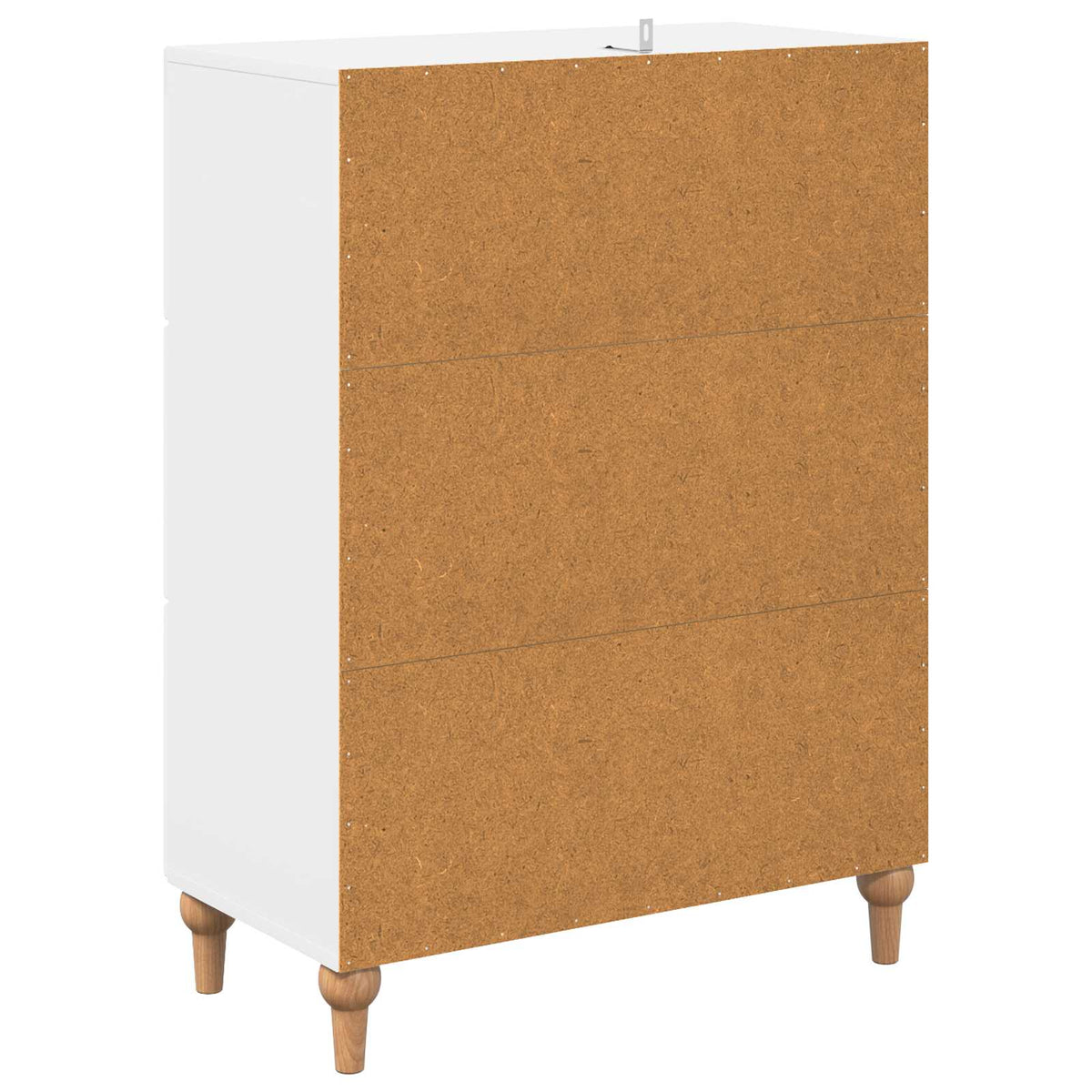 Ormar s ladicama Bijela visokog sjaja 66 x 34,5 x 90 cm