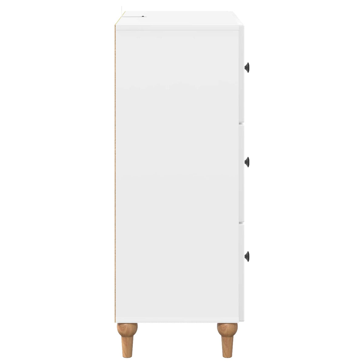Ormar s ladicama Bijela visokog sjaja 66 x 34,5 x 90 cm