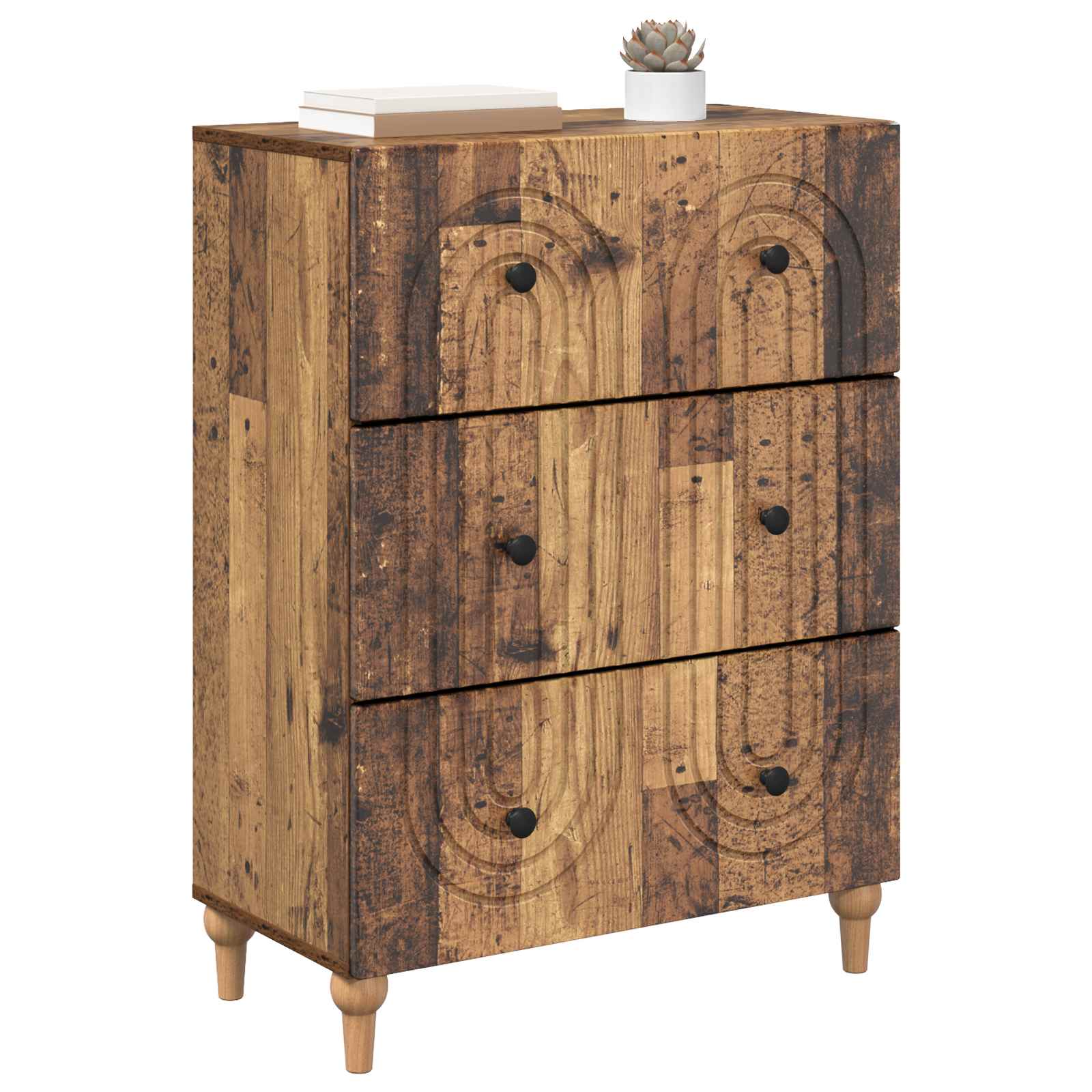 Ormar s ladicama Staro drvo 66 x 34,5 x 90 cm Konstruirano drvo