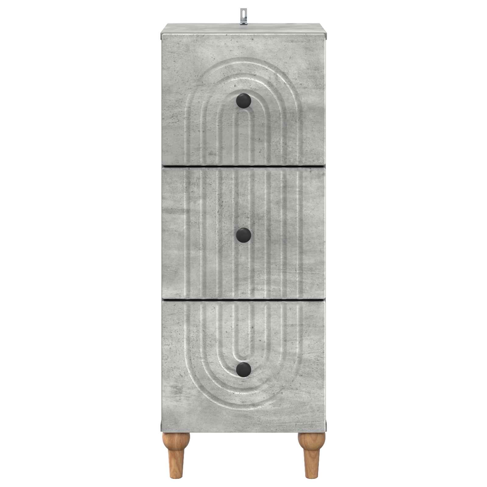 Ormar s ladicama Betonska siva 33 x 34,5 x 90 cm