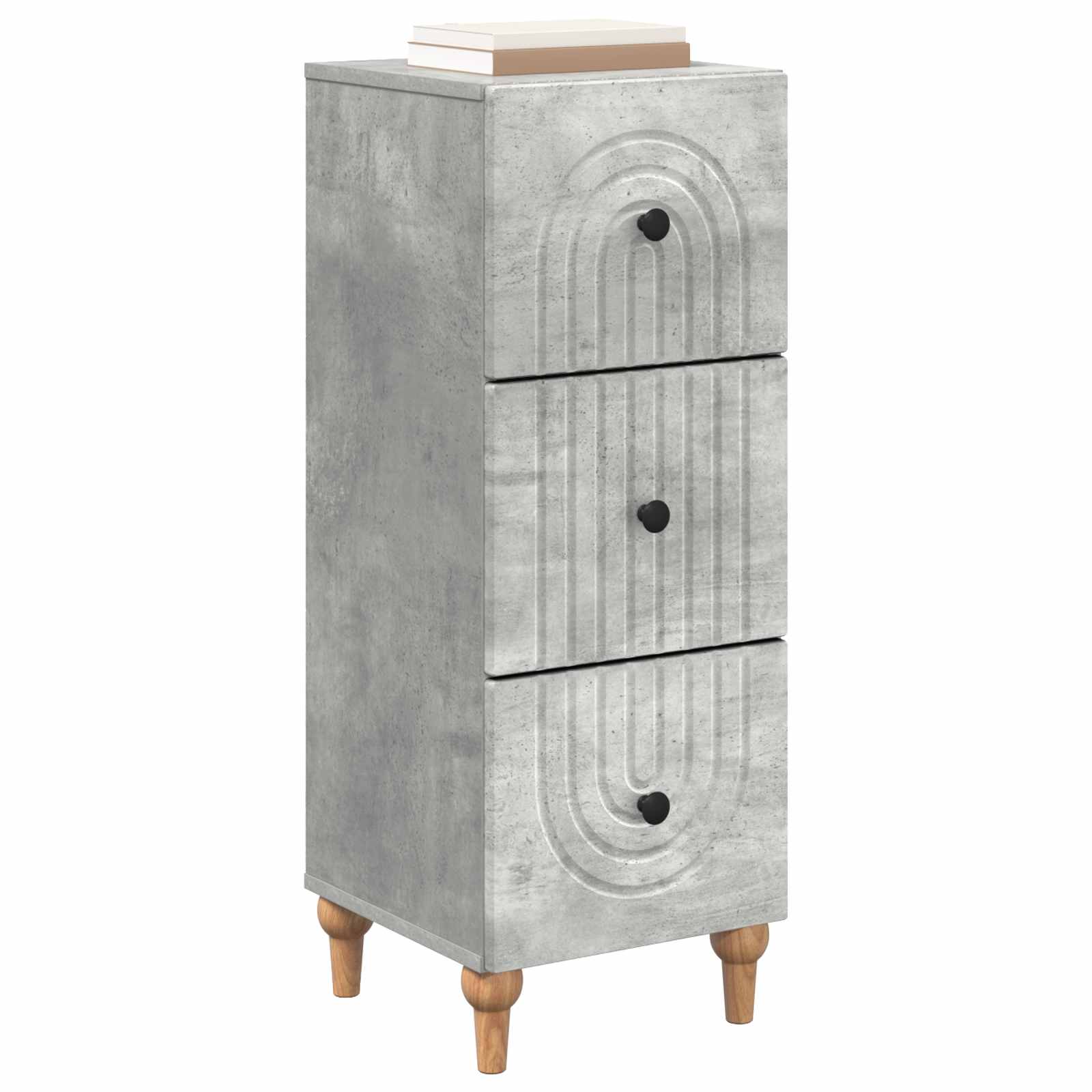 Ormar s ladicama Betonska siva 33 x 34,5 x 90 cm