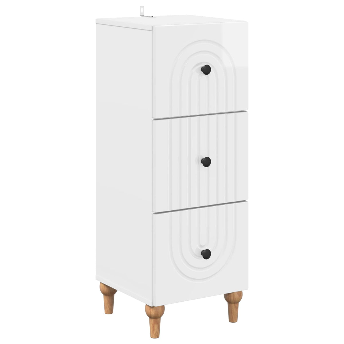 Ormar s ladicama Bijela visokog sjaja 33 x 34,5 x 90 cm