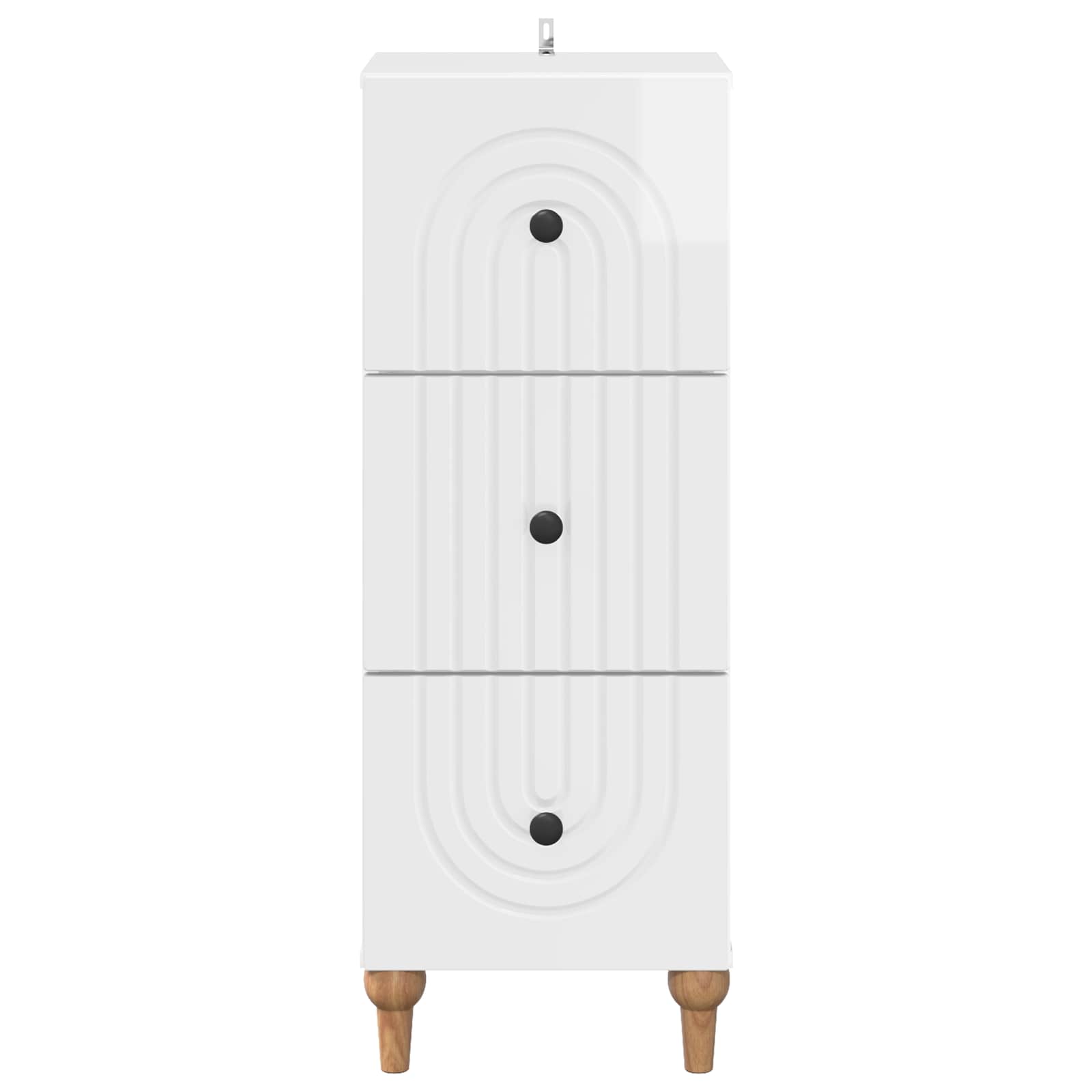 Ormar s ladicama Bijela visokog sjaja 33 x 34,5 x 90 cm