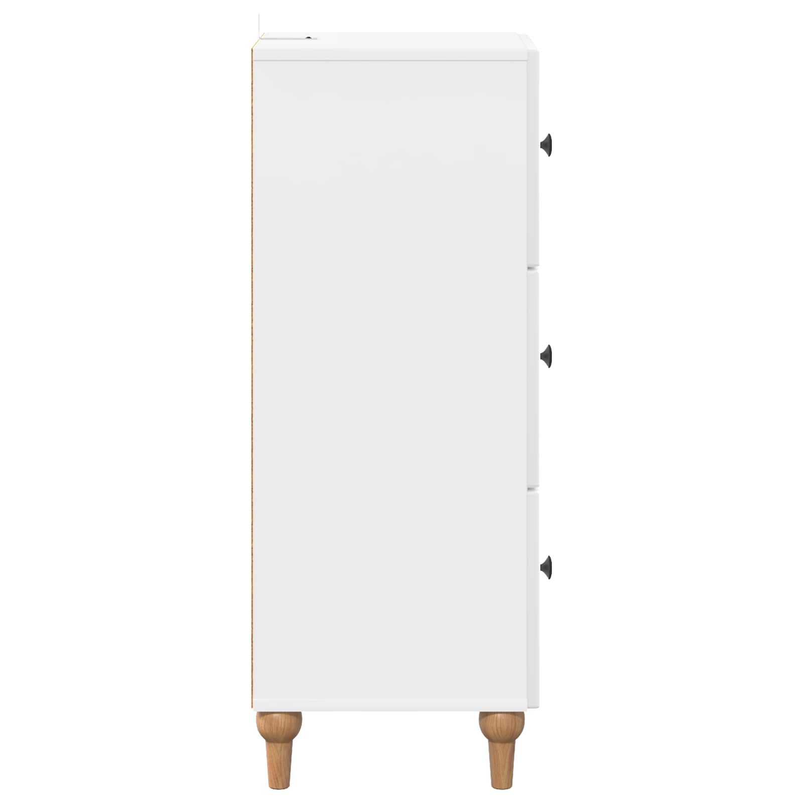Ormar s ladicama Bijela visokog sjaja 33 x 34,5 x 90 cm