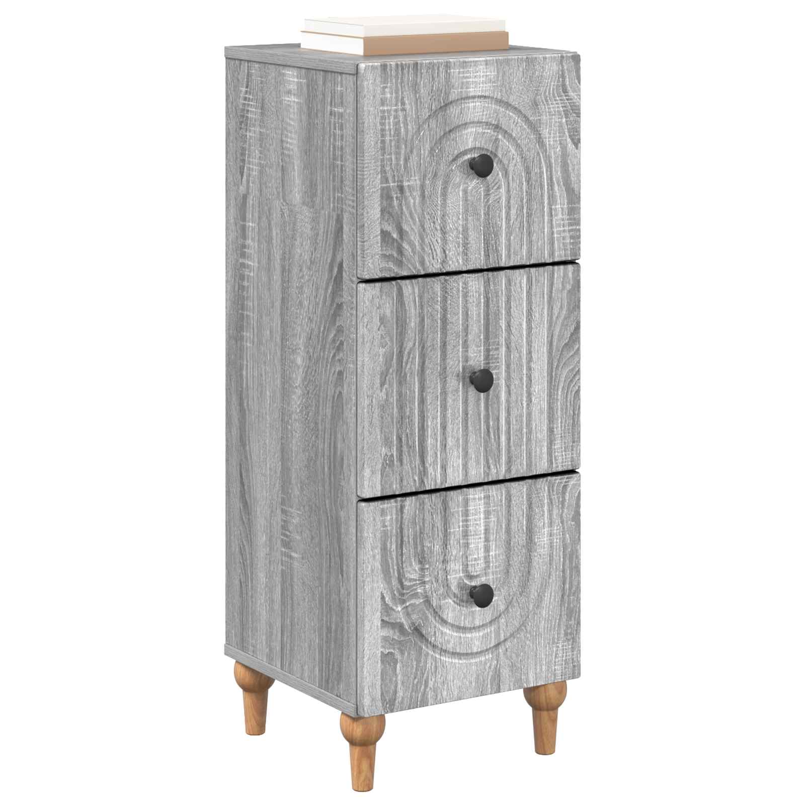 Ormar s ladicama Siva sonoma 33 x 34,5 x 90 cm