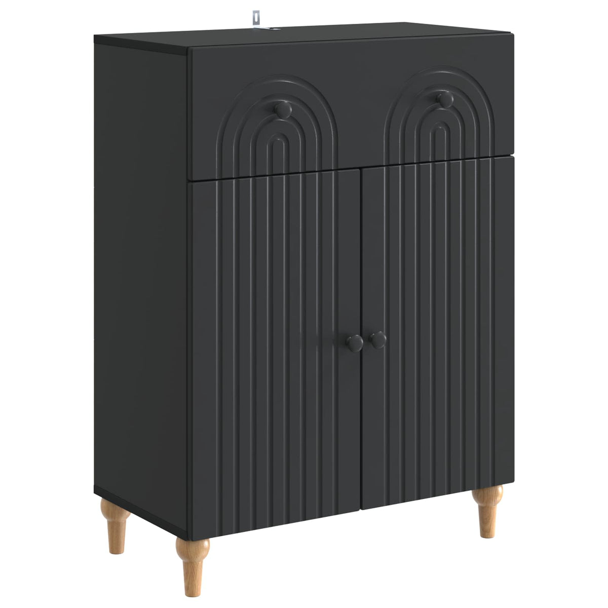 Kreveta Crna 66 x 34,5 x 90 cm Konstruirano drvo