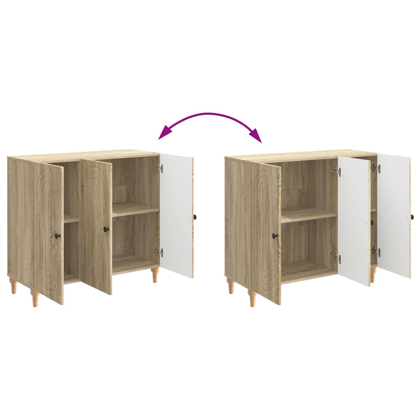 Kreveta Hrast sonoma 89 x 34,5 x 80 cm Konstruirano drvo